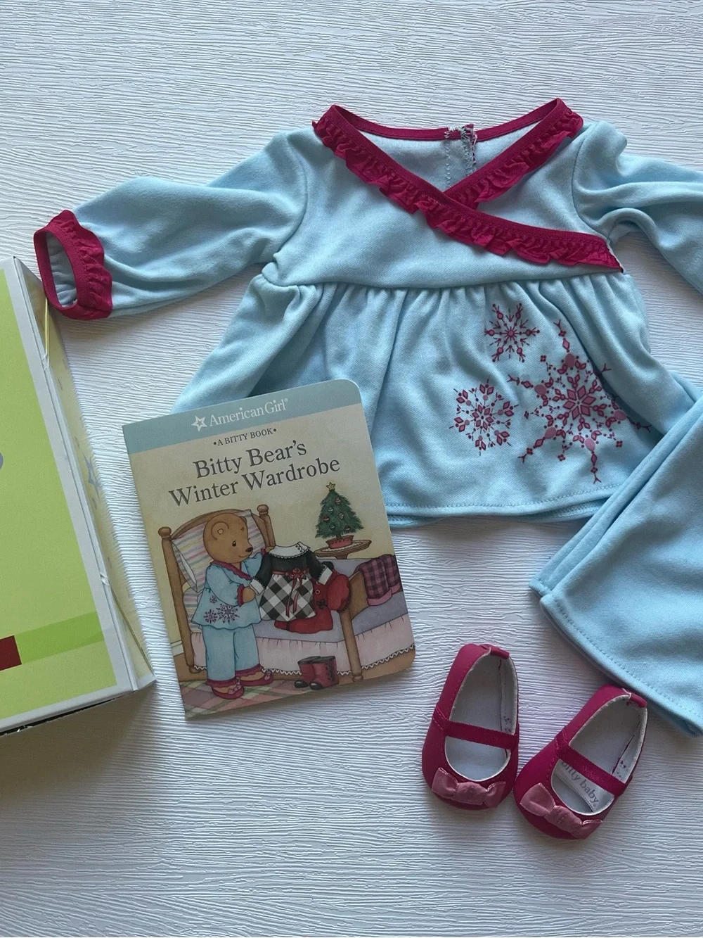 Bitty Baby American Girl NIB Snowy and Sweet Pajamas Bitty Bear